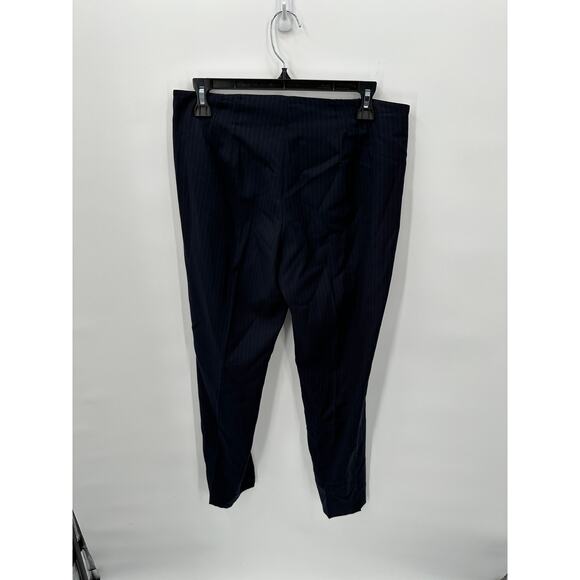 THEORY NWT Belisa Brisbane Navy Pinstripe Dress Trouser Pants // 6 - Picture 7 of 9